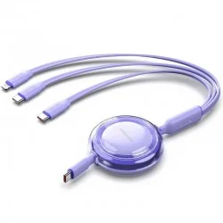 Cable USB Tipo-C 2.0 5A Vention TRJVBE/ USB Tipo-C Macho - 3x USB Tipo-C Macho/ Hasta 100W/ 480Mbps/ 1.1m/ Morado Cable USB Tipo-C 2.0 5A Vention TRJVBE/ USB Tipo-C Macho - 3x USB Tipo-C Macho/ Hasta 100W/ 480Mbps/ 1.1m/ Morado