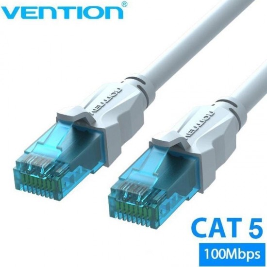 Cable de red rj45 utp vention vap-a10-s1500 cat.5e/ 15m/ azul y blanco