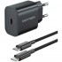 Cargador de Pared Vention G17B0-EU/ 1xUSB Tipo-C + Cable Lightning/ 20W