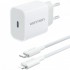 Cargador de Pared Vention G17W0-EU/ 1xUSB Tipo-C + Cable Lightning/ 20W