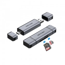 Lector de Tarjetas Externo Vention CLKB0/ USB 3.0 y USB Tipo-C Lector de Tarjetas Externo Vention CLKB0/ USB 3.0 y USB Tipo-C