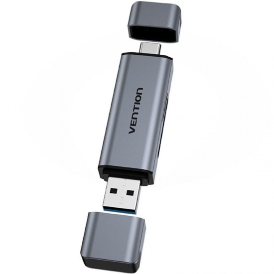 Lector de tarjetas externo vention cllh0/ usb 3.0/ usb tipo-c