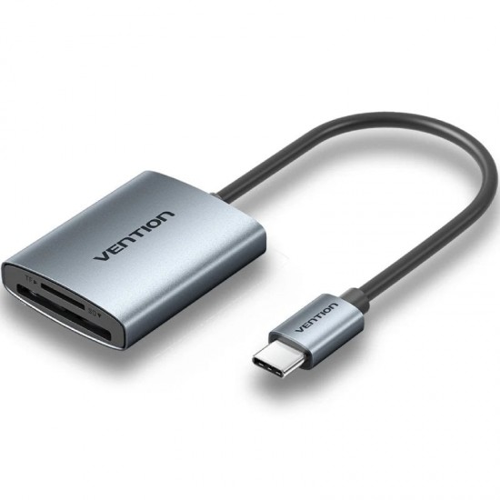 Lector de tarjetas externo vention clohb/ usb tipo-c