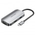 Docking USB Tipo-C Vention TOAHB/ 1xHDMI 4K/ 1xVGA/ 1xUSB/ 1xUSB Tipo-C PD/ Gris
