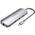 Docking USB Tipo-C Vention TOLHB/ 1xHDMI 4K/ 3xUSB/ 1xUSB Tipo-C PD/ 1xRJ45/ 1xLector Tarjetas SD/ 1x MicroSD/ Jack 3.5/ Gris