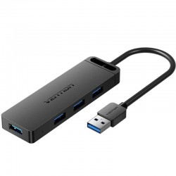 Hub USB 3.0 Vention CHLBF-SCB2/ 4xUSB/ 1xUSB Tipo-C PD Hub USB 3.0 Vention CHLBF-SCB2/ 4xUSB/ 1xUSB Tipo-C PD