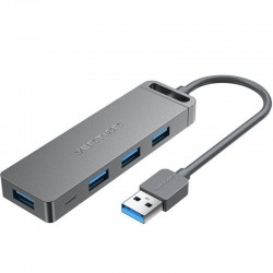 Hub USB 3.0 Vention CHLHD/ 4xUSB/ 1xMicroUSB PD/ Gris Hub USB 3.0 Vention CHLHD/ 4xUSB/ 1xMicroUSB PD/ Gris