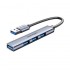Hub USB 3.0 Vention CKOHB/ 4xUSB/ Gris