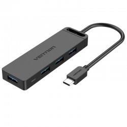 Hub USB Tipo-C Vention TGKBB/ 4xUSB/ 1xMicroUSB PD Hub USB Tipo-C Vention TGKBB/ 4xUSB/ 1xMicroUSB PD