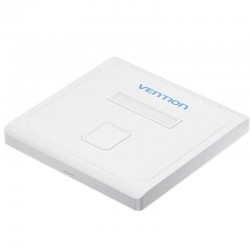 Placa de Pared Keystock Vention IFDW0/ 1 Puertos RJ45