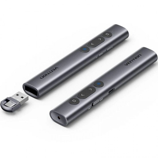 Presentador inalámbrico por bluetooth vention kqjh0/ 2.4ghz/ gris Presentador inalámbrico por bluetooth vention kqjh0/ 2.4ghz/ gris