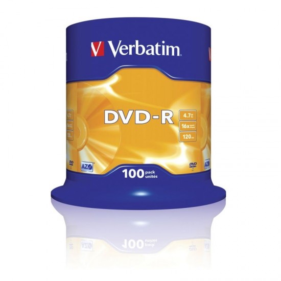 Dvd-r verbatim advanced azo 16x/ tarrina-100uds