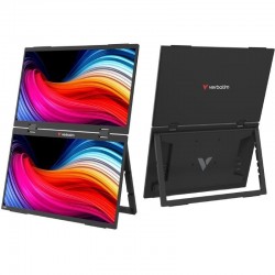 Monitor Portátil Táctil Verbatim Duo Essentials 15.6' + 15.6'/ Full HD/ Multimedia/ Negro Monitor Portátil Táctil Verbatim Duo Essentials 15.6' + 15.6'/ Full HD/ Multimedia/ Negro