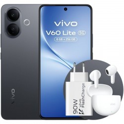 Smartphone Vivo V60 Lite 8GB/ 256GB/ 6.77'/ 5G/ Negro/ Incluye Cargador 90W y Buds