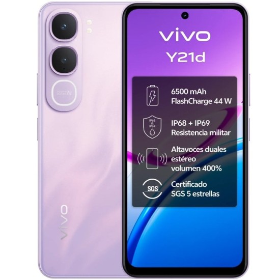 Smartphone vivo y21d 4gb/ 128gb/ 6.68'/ púrpura Smartphone vivo y21d 4gb/ 128gb/ 6.68'/ púrpura