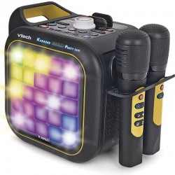 Altavoz con Bluetooth Vtech Karaoke light party Duo Golden edition/ Incluye 2 microfonos