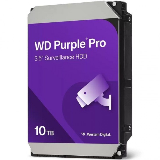 Disco duro western digital wd purple pro surveillance 10tb/ 3.5'/ sata iii/ 512mb