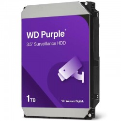 Disco Duro Western Digital WD Purple Surveillance 1TB/ 3.5'/ SATA III/ 64MB