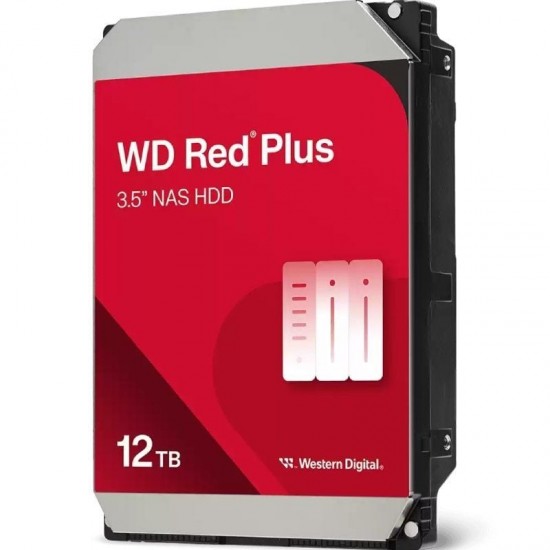 Disco duro western digital wd red plus nas 12tb/ 3.5'/ sata iii/ 512mb