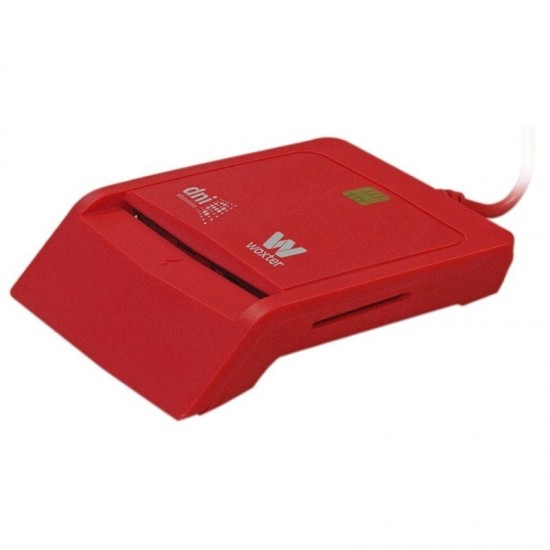Lector de dni y tarjetas woxter combo pe26-148/ usb 2.0/ rojo Lector de dni y tarjetas woxter combo pe26-148/ usb 2.0/ rojo