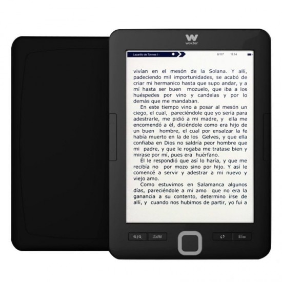 Libro electrónico ebook woxter scriba 195/ 6'/ tinta electrónica/ negro