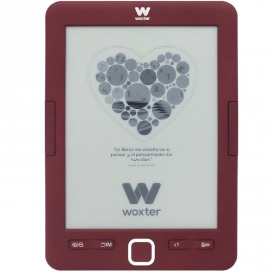Libro electrónico ebook woxter scriba 195/ 6'/ tinta electrónica/ rojo
