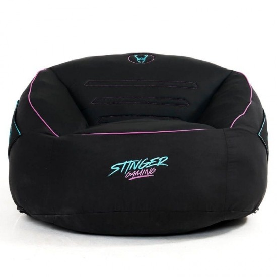 Puff woxter stinger gaming/ con relleno/ azul y negro Puff woxter stinger gaming/ con relleno/ azul y negro