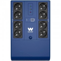 SAI Línea Interactiva Woxter Multibase UPS 800 VA/ 800VA-480W/ 8 Salidas/ Formato Torre