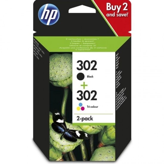 Cartucho de tinta original hp nº302 multipack/ negro/ tricolor Cartucho de tinta original hp nº302 multipack/ negro/ tricolor
