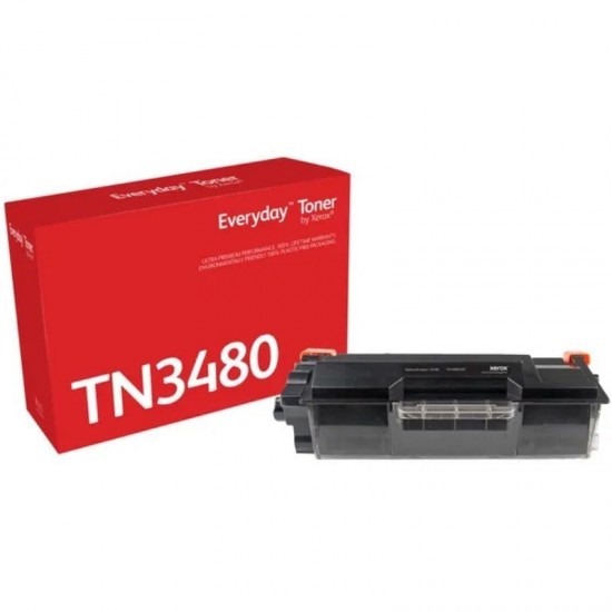 Tóner compatible xerox 006r04587 compatible con brother tn-3480/ 8000 páginas/ negro