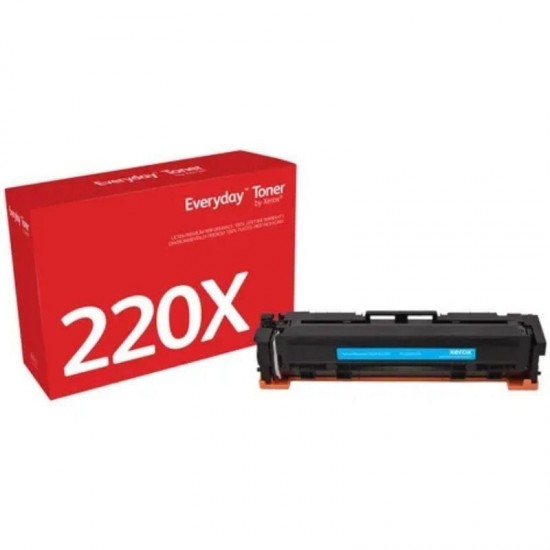 Tóner compatible xerox 006r05209 compatible con hp w2201x alta capacidad/ 5500 páginas/ cian