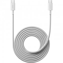 Cable USB 2.0 Tipo-C 6A Xiaomi Braided/ USB Tipo-C Macho - USB Tipo-C Macho/ Hasta 120W/ 480Mbps/ 2m/ Blanco Cable USB 2.0 Tipo-C 6A Xiaomi Braided/ USB Tipo-C Macho - USB Tipo-C Macho/ Hasta 120W/ 480Mbps/ 2m/ Blanco