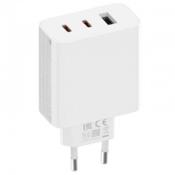 Cargador de Pared GaN Xiaomi 67W Gan Charger 2C1A 2xUSB Tipo-C/ 1xUSB/ 67W