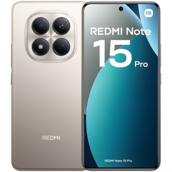 Smartphone xiaomi redmi note 15 pro 8gb/ 256gb/ 6.83'/ titanio